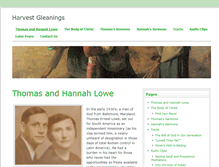 Tablet Screenshot of harvestgleanings.org